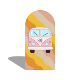 Lets Groovy Happy Birthday Baby Shower Party Arch Backdrop Wall Cloth Cover